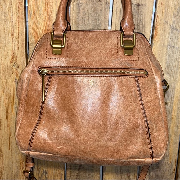 Elliott Lucca Brown Leather Satchel - Picture 7 of 14